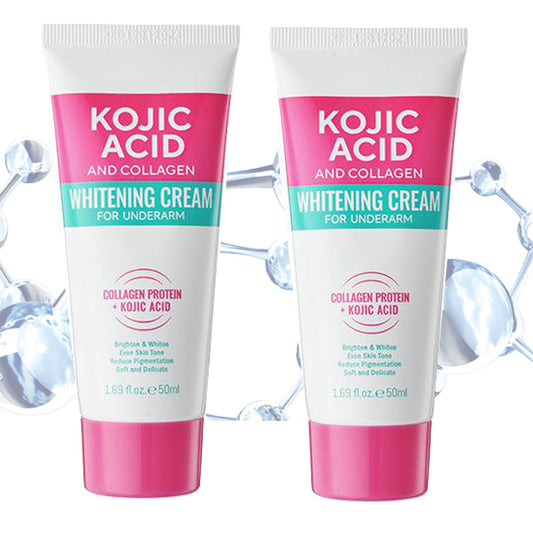 Generic Brightening Cream for Underarm & Body – with Kojic Acid & Glycolic Acid – Lightweight Moisturizing Cream for Face, Elbows, Knees, Inner Thigh Bikini Line (2pcs)
