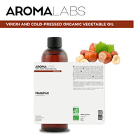 Aroma Labs ORGANIC - HAZELNUT Oil - 250mL - 100% Pure, Natural, Cold Pressed and AB Certified - AROMA LABS (French Brand)