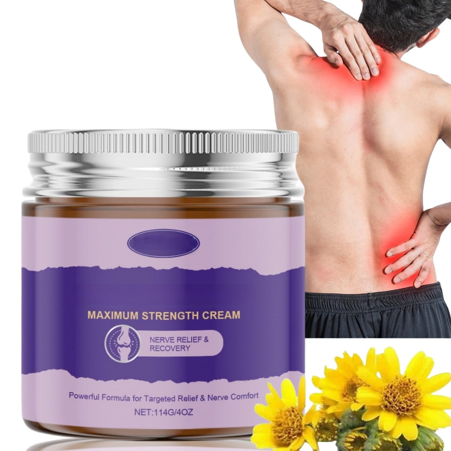 ChunBin Neurop/athy Maximum Strength Cream,Cream for Pai/n Relief Extra Strong,Multi Effect Body Massage Cream,Neur/opathy Pa-In Cre/am for Feet,Ner/ve Relief & Recovery,Soothing Gel,Pai/n-rel/ieving Cre/am