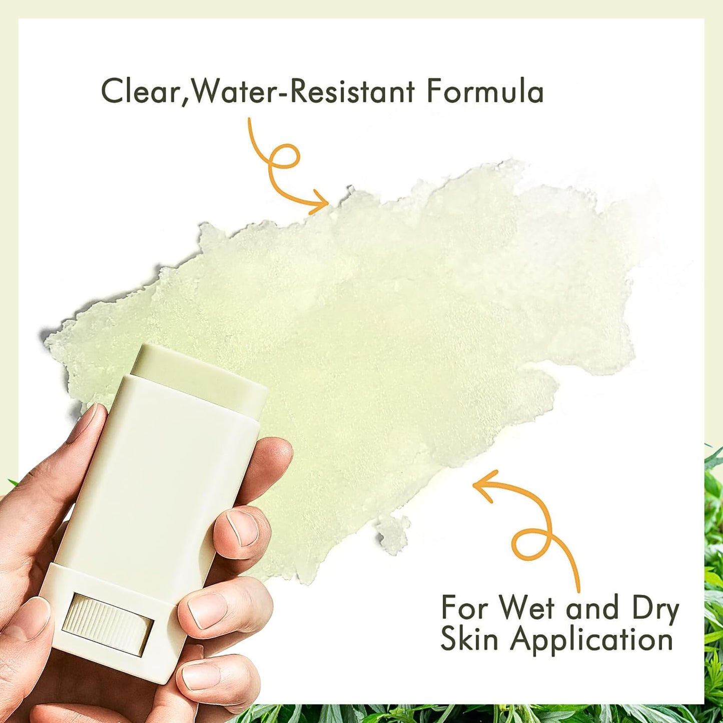 Matte Sun Stick SPF 50: Mugwort+Rice, Sunscreen Stick for Face & Body, Natural Roll on Sunscreen SPF 50, Waterproof Sun Cream Factor 50, Silky & Smooth, No White Cast, 15g
