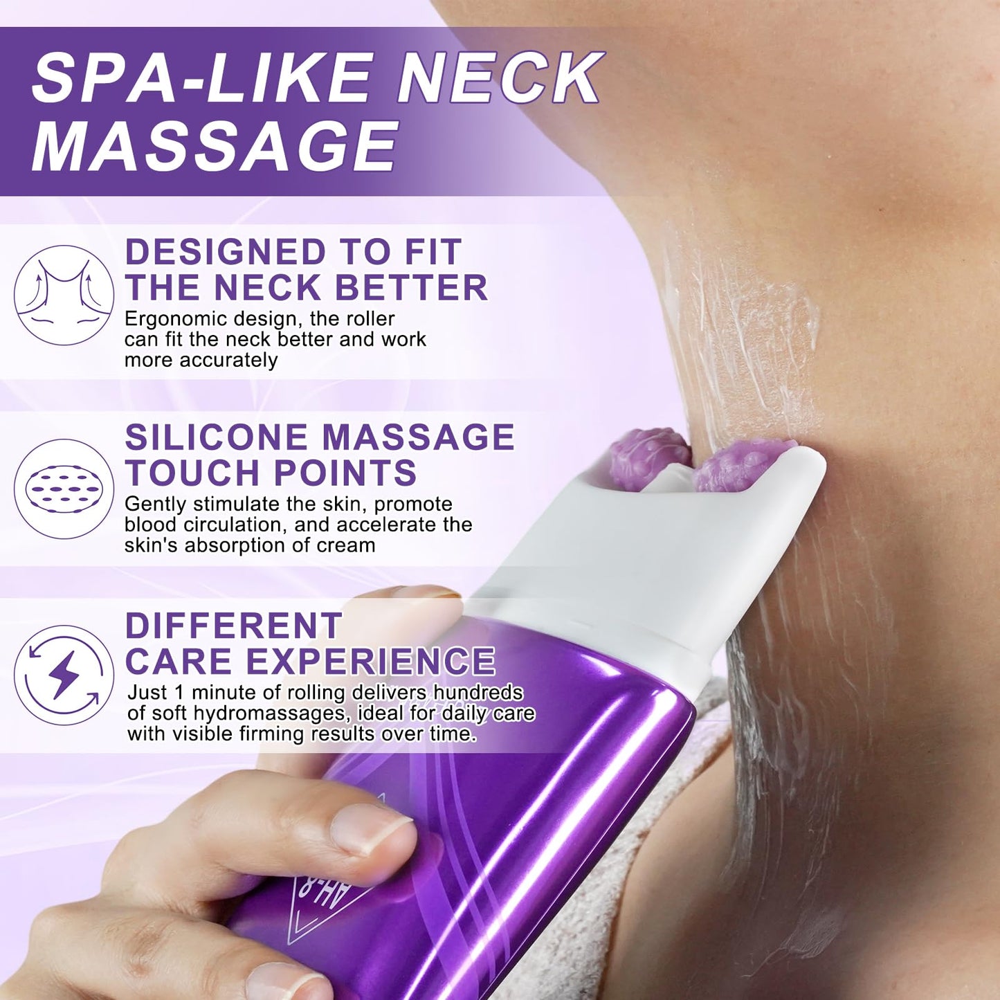 Tamiodfo AH8 Firming Neck Cream, Reduces Neck Lines, Moisturizes, Tightens Skin, Improves Elasticity, Suitable for Both Men and Women