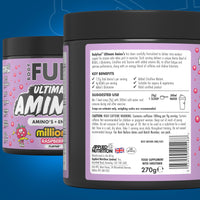 Applied Nutrition BodyFuel Amino's - Amino Acids Supplement, EAA Essential Amino Acids Powder, Muscle Fuel & Recovery (270g - 30 Servings) (Millions Raspberry)