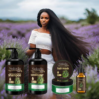 Sulayla Beauty Revitalize and Strengthen Hair Mask - Contains 100% Pure Rosemary and Peppermint Oil - with Biotin - Promotes hair growth - 250ml.