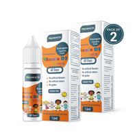 PROHEALTH Certified Preservative-Free Vegan Vitamin D3 Drops for Infants & Children - Sugar-Free, All-Natural, NHS Approved (60- Days Supply, 2-Pack)