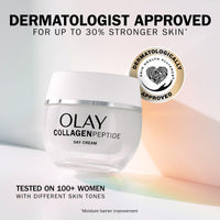 Olay Collagen Peptide Face Moisturiser Day Cream, Skincare with Niacinamide 99% Purity and Antioxidant Vitamin E, Advanced Anti Ageing Skin Care: Strengthens, Restores, Hydrates, 50ml
