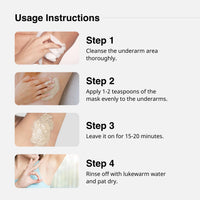 Cureskin Under Arm Brightening Cream Mask with Papaya & Sweet Orange | Dark Underarms & Hyperpigmentation | Under Arm Whitening Cream for Women & Men | Under arm Dark Removing Cream