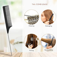 AIMIKE Round Brush, Nano Thermal Ceramic & Ionic Tech Hair Brush, Small Round Barrel Brush with Boar Bristles for Blow Drying, Styling, Curling and Shine (2.4 inch, Barrel 1.3 inch) + 4 Free Clips