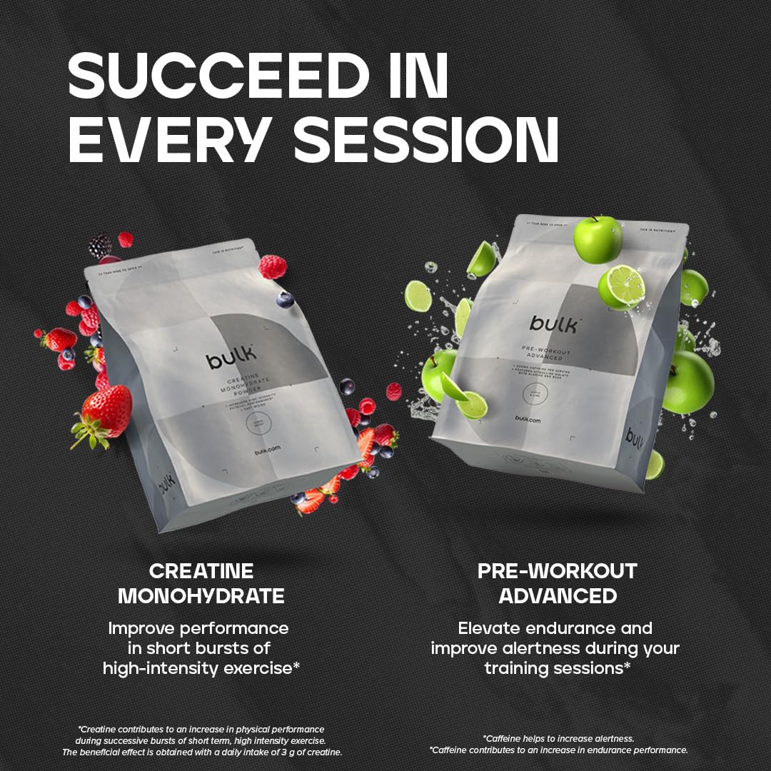 Bulk Vegan Protein Powder, Caramel Latte Flavour, 500 g, New & Improved Formula, 14 Servings