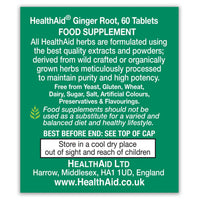 HealthAid Ginger Extract 560mg 60 Tablets