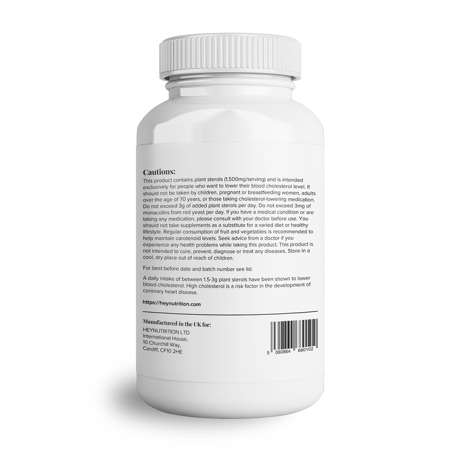Theonia Cholesterol Complex Supplement - with Plant Sterols & Pine Bark Extract - Advanced Cholesterol Support - 90 Tablets/30 Servings - Non-GMO, Vegan
