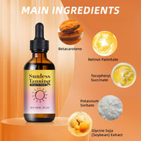 Siyinzu Sunless Tanning Drops,Tanning Drops Drink,Tanning Dro-ps,Gradual Nourishing Face Tan Drop,Shine Brown Tan-ning Accelerator,Enhancing Natural Skin Tone without the Sun Damage,Oral Tann-ing D-rops