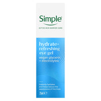 Simple Water Boost Hydrating Eye Gel cruelty-free and vegan for the deep & long-lasting hydration of screen-stressed and tired eyes 25 ml