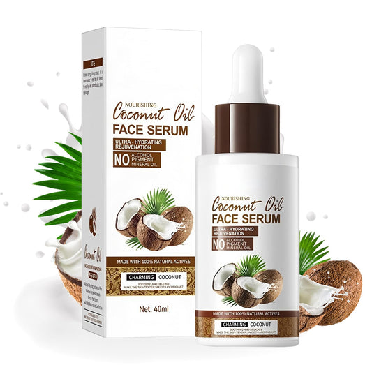 Generic Coconut Oil Serum for Deep Hydration and Barrier Repair Glow Enhancing Face Oil with Lightweight Fast Absorbing Texture Vegan Gentle Multi Purpose Skincare for Women