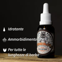 Mr Bear Family Natural Beard Oil for Men – Scented Beard Moisturiser Oil Contains Hydrating Jojoba + Argan Oils – Nourishing Mens Beards Softener for Healthier Hair Growth (Wildfire, 30ml)