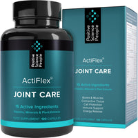 Positive Science People Joint Care Supplement | High Strength Curcumin from Turmeric with 95% Curcuminoids, Boswellia, Boron, Vitamin D3, K2 MK-7, Magnesium & More | 15 Nutrients for Joints & Bones | 120 Capsules