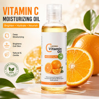 MrCuvaryas Vitamin C Oil, Massage Oils for Massage Therapy, Body Oil, Natural Massage Oils for Massage Therapy, Eyelashes, Hair, Eyebrows Growth, Moisturiser for Skin (Vitamin C)