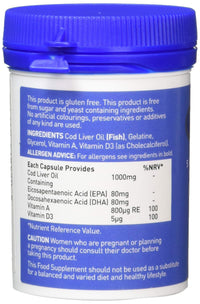 Valupak Cod Liver Oil Capsules High Strength 1000mg 30 Capsules