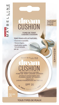 Maybelline Dream Cushion Liquid Foundation on the Go Fresh Face 14g Sand (#30) SPF20