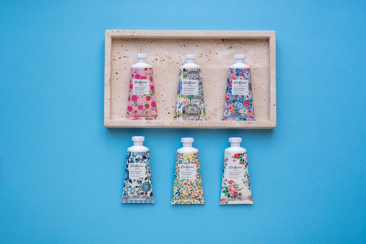 Cath Kidston Hand Cream 50ml, Shea Butter, For Soft Moisturised Hands, Apple Blossom and Elderflower Fragrance, Pocket and Travel Size, Beauty Gift For Her, Cruelty Free, Harmony Ditsy