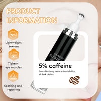 Generic Eye Cream with 5% Caffeine, Reduces Dark Circles, Anti-Wrinkle & Firming, Depuffing Eye Serum, Unisex Eye Care, 15ml