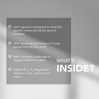 Zita West Vital Essence 2 - Premium Pregnancy Vitamins for Women - Second Trimester Multivitamins - 60 Capsules (1 Month Supply)