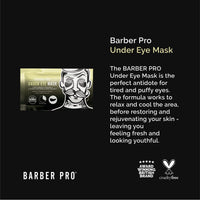 BeautyPro BARBER PRO Skin Revival Mens Pamper Kit 4-in-1 Under Eye Mask Peel Off Putty & 2 Face Masks Rejuvinate Hydrate Soothe Tired Eyes Cleanse Pores Multi Award Winning Brand