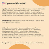WeightWorld Liposomal Vitamin C Liquid - 250ml - Natural Orange Flavour - Sugar-Free & Gluten-Free - 1000mg per Serving - Easy-to-Absorb Sodium-L-Ascorbate Form - Non-GMO & Vegan-Friendly VIT C Supplements