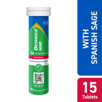 Berocca Mind Effervescent Tablets Including B Vitamins, with Spanish Sage to Support Memory and Mental Performance- 15 Tablets – Berry Flavour