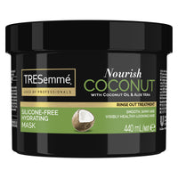TRESemmé Nourish Coconut Hydrating Mask rinse-out hair treatment with Coconut Oil & Aloe Vera for smooth, shiny, healthy-looking hair 440 ml