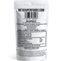 MetaSuperfoods Olive Leaf | 60 Capsules | Super Strength | OLEUROPEIN 40% | (1000mg per Capsule Equivalent to 10,000mg) | Vegan | NO FILLERS NO Binders | Non GMO | 100% Olive Leaf (60)