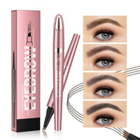 Anifer (01 Light brown) microblading eyebrow pencil,eyebrow pencil hair drawing,eyebrow pencil with fork tip,eyebrow pencil microblading effect,waterproof eyebrow pencil