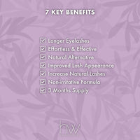 Hairworthy Eyelash Growth Serum for Longer, Thicker and Stronger Eyelashes