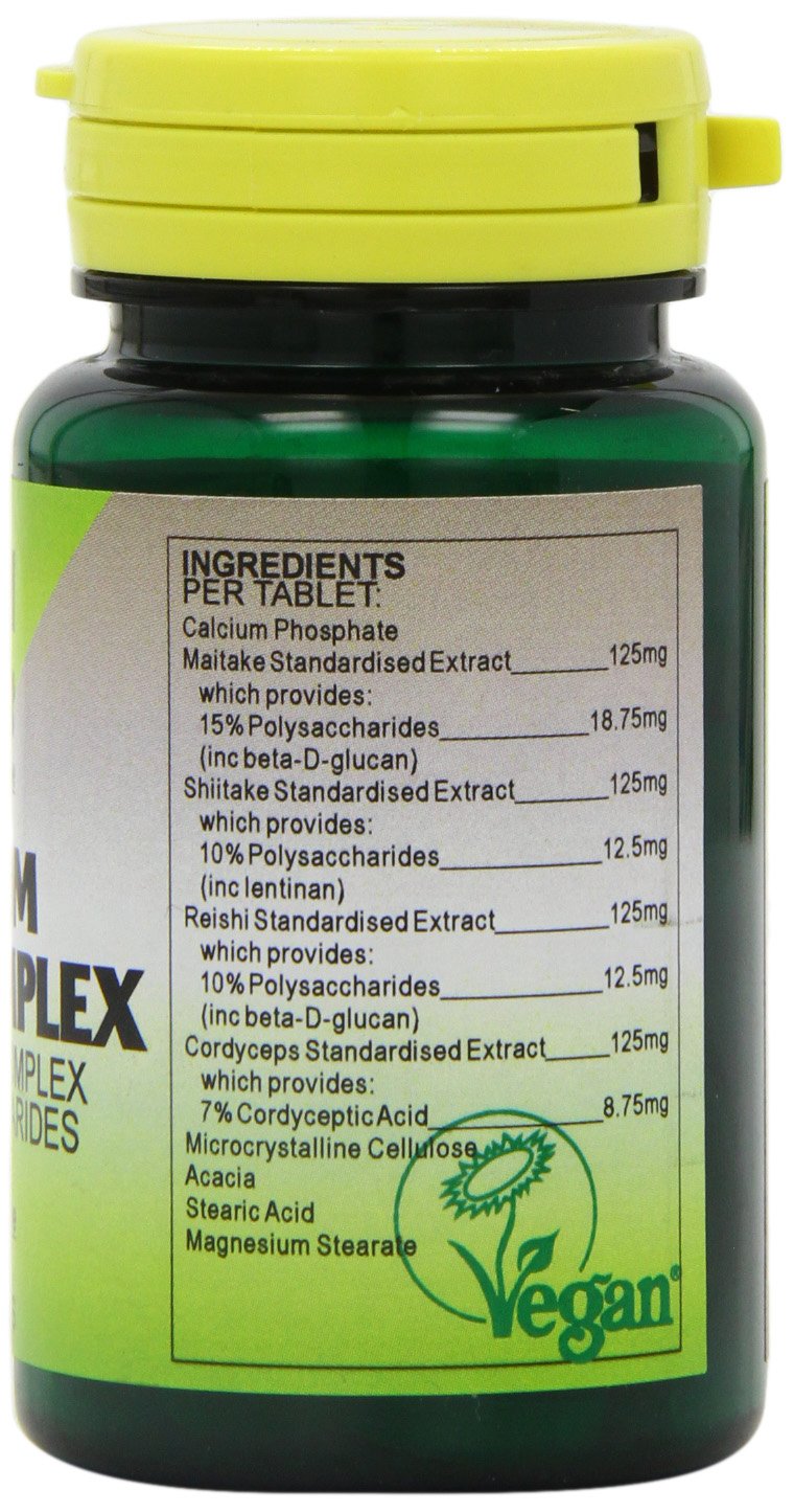 Health Plus Mushroom Extract Complex General Well-being Supplement - 60 Tablets
