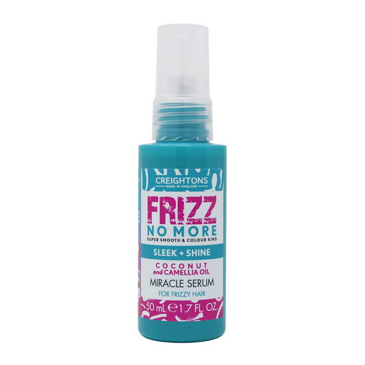 Creightons Frizz No More Sleek & Shine Miracle Serum (50ml) - Smooth Hair from Root to Tip, Lock out Frizz & Moisture in, Perfect for Frizz Prone or Wavy/Curly Hair, Super Smooth & Colour Kind