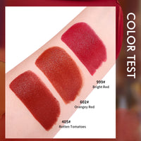 Newvenper Matte Lipstick Set 3 Colors Lip Stick with Orange Chain Bag Package Velvet Lip stick Gift Box Set Waterproof Non-Stick Cup Long Lasting Retractable Red Lipstick Set 3.5gx3 Pcs