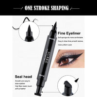 Mikloven 2Pack Dual Tip Eyeliner Stamp Pen 2 in 1 – Large & Small Wing, Waterproof Liquid Eyeliner Pencil, Long Lasting & Smudgeproof, Easy Cat Eye Makeup for Left & Right Eyes