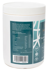 High Strength Marine Collagen Powder with Hyaluronic Acid–Unflavoured Hydrolysed Collagen Peptides Type 1 & 3 Biotin, VIT C & B Complex –10g per Scoop-300g- UK Made- AwaikenU