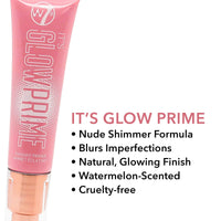 W7 It's Glow Prime Radiant Face Primer - Hydrating Skin & Blurring Imperfections - Watermelon Extract Facial Primer