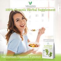 VELOTO Slippery Elm Bark & Slippery Elm Powder Organic 454g, 100% Pure Inner Bark, Natural Herbal Supplement, Soothes Throat, Cough & Digestive Health, Supports IBS, Acid Reflux, Vegan, Gluten Free, Non-GMO
