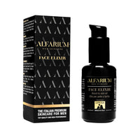 Alfarium Men's Scented Beard Oil with 8 Natural Oils and Vitamin A/C/E for Beard and Face Care - Dry Beard Oil, Non-Greasy, for Soft Beard, Silky Effect + Anti-Wrinkle - Men's Gift, Made in Italy
