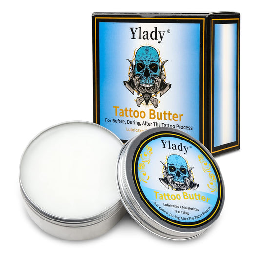 YLady Tattoo Cream 150g/5oz Tattoo Balm Brightener Tattoo Butter Cream, Tattoo Brightening Cream Tattoo Moisturiser Color Enhancer