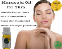 Nativilis Natural Essential Oils Nativilis Virgin Maracuja Passion Fruit Oil - (Passiflora Edulis) - Amazonian Rainforest Collection High Concentration Omega 6 - Sebum Regulating Properties Soothing on Skin Scalp - Copaiba Benefits