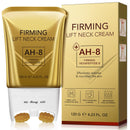 HXTMKT Neck Firming Cream, AH-8 Firming Neck Cream with Roller 120g, Tighten and Lift Neck Cream with Double Roller Massage, Reduces Wrinkles Fine Lines Double Chin, Moisturizes Skin