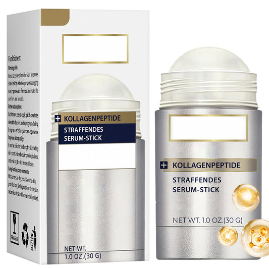 Wormeer Collagen Peptides Firming Serum Stick, Luxurious Skin Tightening Cream for Face & Neck, Anti-Aging Collagen Serum for Face, Neck Firming Cream for Sagging Skin, 30g