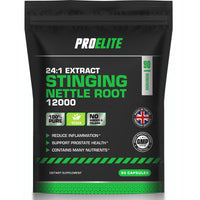 Stinging Nettle Root | 90 Capsules Vegan - 24:1 Extract 12,000mg Nettle Root per Capsule | High Strength Stinging Nettle Alternative to Powder NO Fillers & Binders | Made in UK by PROELITE