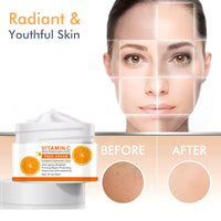 Vitamin C Face Cream, Vitamin C Cream with Hyaluronic Acid & Vitamin E, Anti Aging Vit C Serum Day & Night Face Cream for Women and Men, Boost Skin Collagen, Brighten Hydrate and Plump Skin