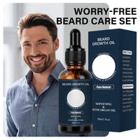 Ninnyi Beard Grooming Care Kit for Men, Beard Oil Roller for Growth