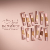 LUNA BY LISA JORDAN LUNA Silk Foundation in RICH BROWN Shade - Contains Hyaluronic Acid, Vitamin C & A, Aloe Vera, and Shea Butter - Brightening Dewy Foundation Makeup - Hydrating Cream Foundation for Dry Skin