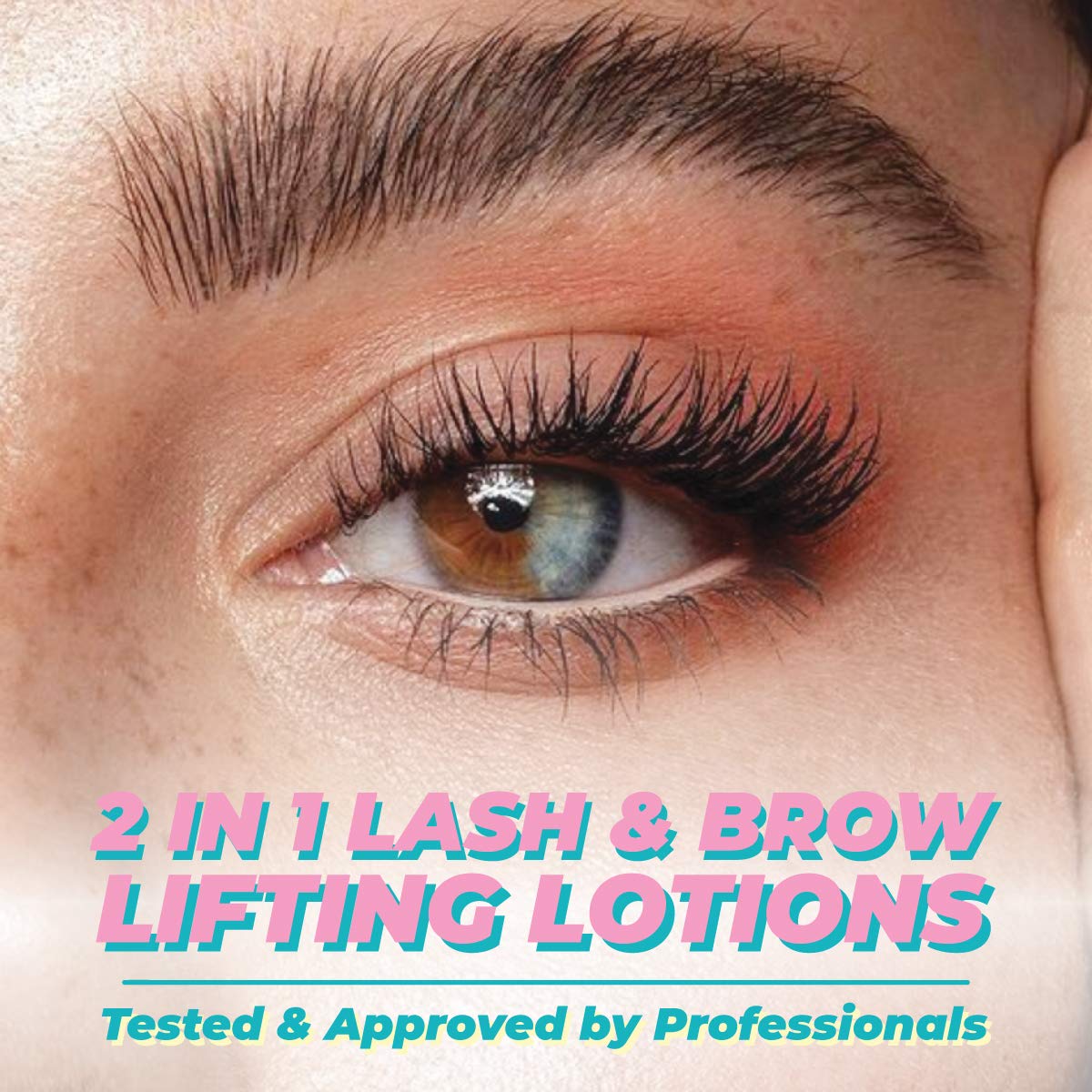 MIYA LASH 2 in 1 Lash Lift & Brow Lamination Lotion Set | Sachet Refill for Lash Lift Kit & Eyebrow Perm | Fast Acting 3-Step Lifting, Setting Lotions with Nutrition Serums | 10 Treatments | Salon Use