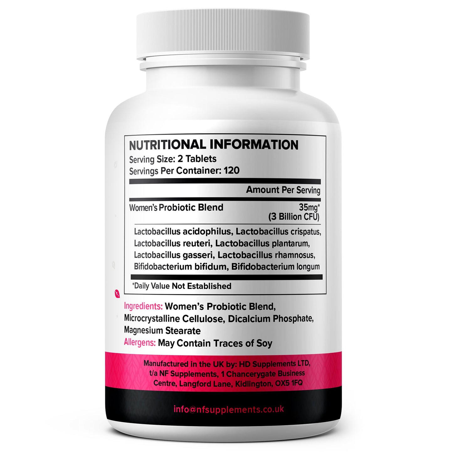 Natural Foundation Probiotics for Women 240 Tablets Supports Immune System, Digestive & Vaginal Health Made in The UK 3 Billion CFU Probiotic Supplement for Women (240, Women's Probiotics)